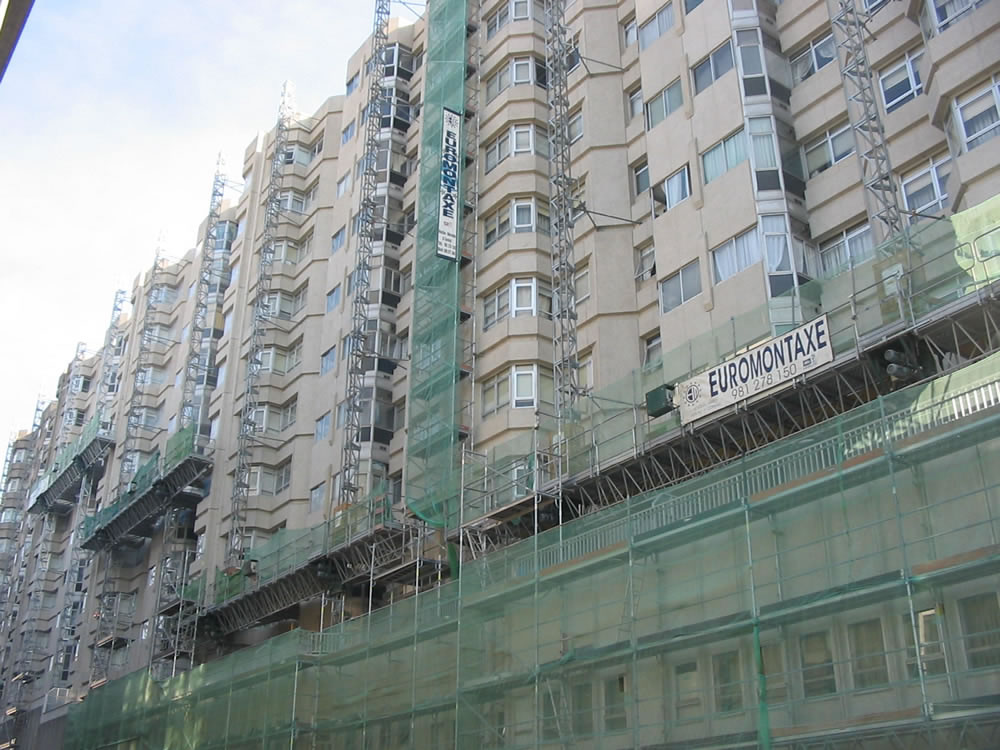 Andamio Motorizado Edificio Elvina